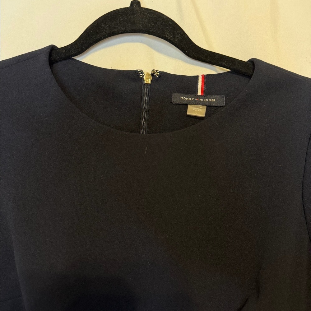 Tommy Hilfiger Midi Dress with Gold Buttons - Picture 4 of 5